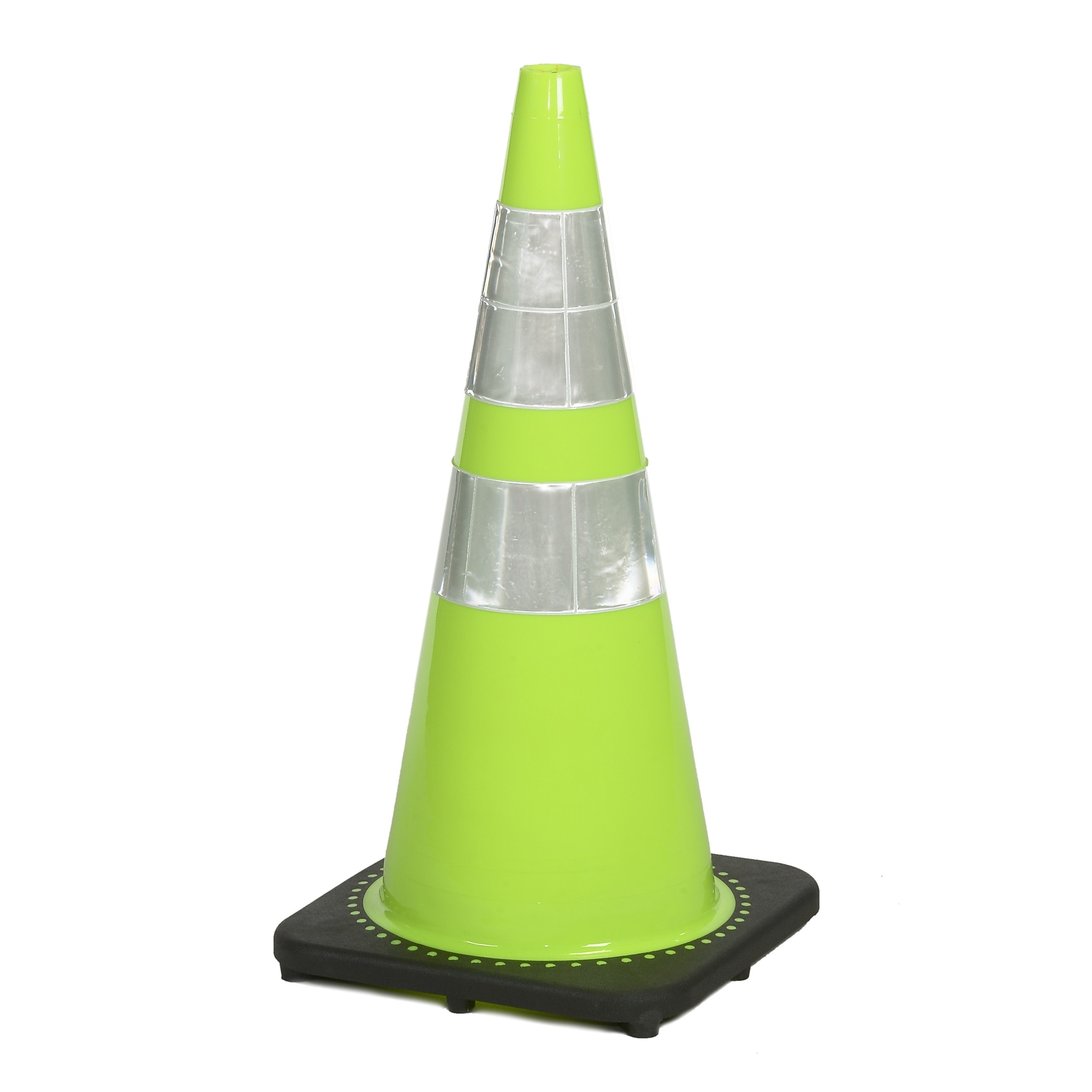 Mutual Industries 17717-128-7  Traffic Cone 28"7Lb Lime Reflective